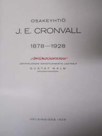 Osakeyhtiö J.E. Cronvall 1878-1928