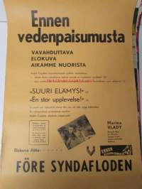 Ennen vedenpaisumusta / Före syndafloden, pääosissa Marina Vlady, Bernard Blier, Isa Miranda, Jacques Fayet, Jacques Castellot, Balbetre -elokuvajuliste