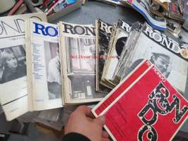 Rondo -musiiikki- ja kulttuurilehtiä erä vv. 1972-1981 37 kpl