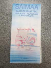 Saimaa matkailukartta, turistkarta, touring map, Touristenkarte