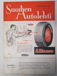 Suomen Autolehti 1954 nr 5 toukokuu, sis. mm. seur artikkelit / kuvat / mainokset; Kiuru, Suur- ja vähäjännitteiset sytytysjrjestelmät, Kuorma-auto näkymiä