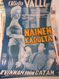 Nainen kadulta - Kvinnan fråm gatan, pääosissa Alida Valli, Amedeo Nazzari, Serge Reggiani, Franco Interlenghi -elokuvajuliste