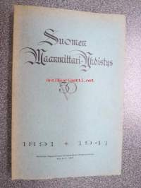 Suomen Maanmittari-Yhdistys 50 V 1891-1941, runsaasti alaan liittyviä kirjoituksia ja muistelmia