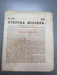 Svenska Minerva 1838 nr 50, 26.4.1838 -lehtipostitusleimattu
