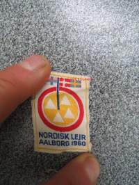 Nordisk lejr Aalborg 1960 -kangasmerkki -cloth badge
