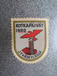 Kotkapäivät 1960 Jyväskylä -kangasmerkki -cloth badge