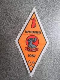 SAK 1967 Lappeenranta -kangasmerkki -cloth badge