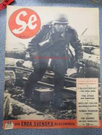 Se - Den svenska bildtidningen 1941 nr 29, ur innehål bl.a.; Finlandskrig i nya unika bilder - Helsingfors - Ryska nattbomber på skräckvisit i bostadskvarer -