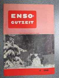 Enso-Gutzeit 1960 nr 4, sis. mm. seur. artikkelit / kuvat; Kuvasatoa suurmessuilta, Norskan Pojat kymmenvuotias, Eläkeläisten harrastuksia, Säynätsalossa on