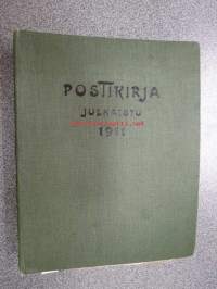 Postikirja 1911 - Suomen Suuriruhtinaanmaan postiasetusten, postiliikennettä koskevien ohjeitten ja sääntöjen yhteentoimitettu kokoelma, harvinainen teos -