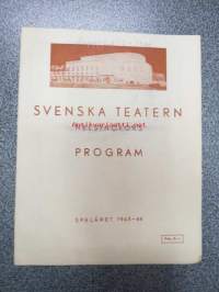 Svenska Teatern Helsingfors program spelåret 1943-44 