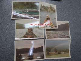 Kalastusmatka Lappiin 1967 -valokuvasarja 6 kuvaa