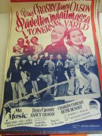 Sävelten maailmassa - I tonernas värld, pääosissa Bing Crosby, Nancy Olson, Robert Stack, Tom Ewell, Charles Kemper, Marge and Gower Champion, Groucho Marx,