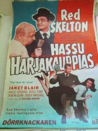 Hassu harjakauppias - Dörrnackaren, pääosissa Red Skelton, Janet Blair, Adele Jergens, Ross Ford, Don McGuire, Trudy Marshall, Ohjaus S. Sylvan Simon -