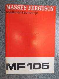 Massey-Ferguson 105 paalain - paalaimen käyttöohjekirja / baler instruction book in finnish