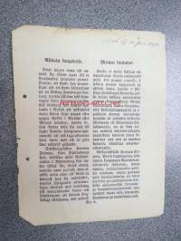 Yhteinen kuulutus. Koska ei wielä kukaan ole ilmoittautunut itsensä omistajaksi niille 483 pennin lanteille, 1 wiiden pennin kappaleelle ja yhdelle hopia lantille