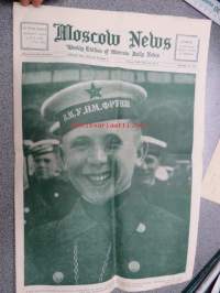 Moscow News, 14.11.1935 - weekly edition of Moscow Daily News -propagandistinen, englanninkielinen sanomalehti
