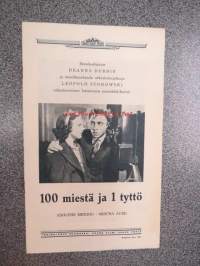 100 miestä ja yksi tyttö - 100 män och 1 flicka, ohjaus Henry Koster, pääosissa Deanna Durbin, Leopold Stokowski, Adolphe Menjou, Mischa Auer, Alice Brady,