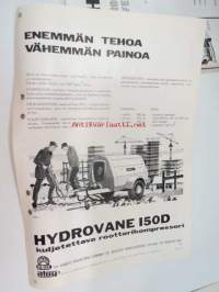 Hydrovane 150D kuljetettava roottorikopmpressori -myyntiesite