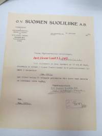 Oy Suomen Suoliliike Ab, Helsingfors 16.10.1923 -liikekirje