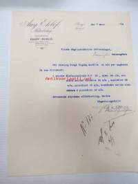 Aug. Eklöf Aktiebolag, Borgå (Porvoo) 7.3.1919 -liikekirje