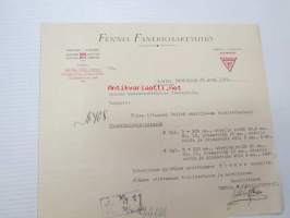 Fenni Faneriosakeyhtiö, Lahti 29.4.1929 -liikekirje