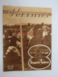 Urheilija 1928 nr 10, kansikuvassa Turun Palloseura - Helsingin Palloseura jalkapallo-ottelussa