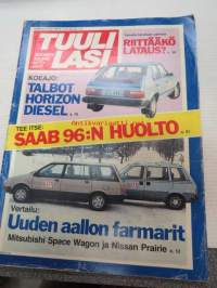 Tuulilasi 1984 nr 3 Saab 96:n huolto, Talbot Horizon Diesel, Riittääkö lataus, Mitsubishi Space Wagon & Nissan Prairie, Volvo 740 Turbo, ym.
