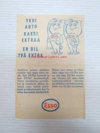 Esso Huoltoasema J. Saurio 3.6.1964 -huoltoasemakuitti