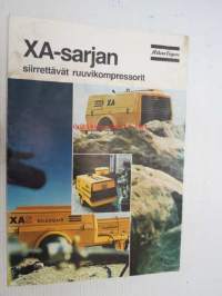 Atlas Copco XA-sarjan siirrettävät ruuvikompressorit -myyntiesite