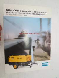 Atlas Copco XA(S)146, -186, XAHS106, -146, XATS156, XAV136Dd siirrettävät ruuvikompressorit -myyntiesite