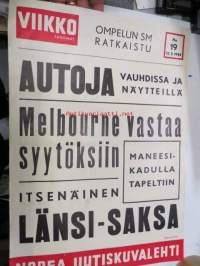 Viikko Sanomat nr 19, 12.5.1955 mainosjuliste / 