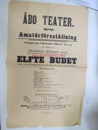 Åbo Teater - Amatörföreställning - tisdagen den 3 November 1903 till förmån för Musikaliska sällskapets kassa 