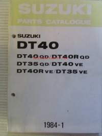 Suzuki DT40 / DT40 qd / DT40R qd / DT35 qd / DT40 ve / DT40R ve / DT35 ve Parts Catalogue perämoottori -varaosaluettelo