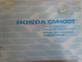 Honda CM400T Owner's manual -omistajan käsikirja