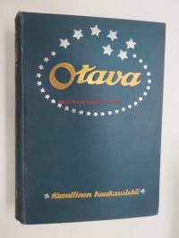 Otava - Kuvallinen kuukauslehti 1913 -sidottu vuosikerta, sisältää runsaasti mielenkiintoisia artikkeleita eri aihepiireistä, painokuvia, kannet sidottu tässä