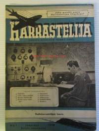 Harrastelija 1948 nr 1, sis. mm. Radiotutka, Siipiopasteet, Keskipakosäätäjä, Opettele sähköttämään.