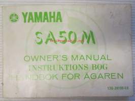 Yamaha SA50M Owner´s manual vm. 1982 -käyttöohjekirja