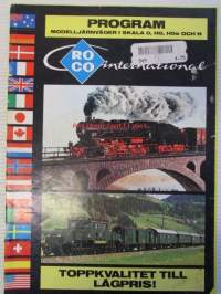 Roco International program 1978 - Modelljärnväger i skala HO, HOe och N. -pienoismallikuvasto