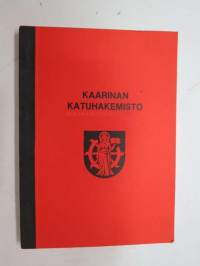 Kaarinan katuhakemisto 1989