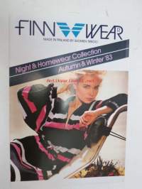 Finnwear Night & Homewear Collection Autumn & Winter 1983 -muotiesite