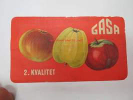 GASA 2. kvalitet - etiketti