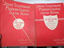 John Thompson´s Modern Course for the Piano First & Second Grade Books I & II -pianonsoiton oppikirjat