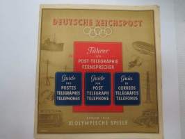 Deutsche Reichspost Olympia 1936 - Führer für Post - Telegraphie - Fernsprecher / Guide des postes - telegraphes - telephones / Guide for post - telegraph -