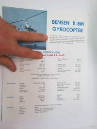 Bensen B-8M Gyrocopter -brochure -myyntiesite englanniksi