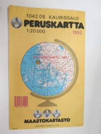 Kaurissalo 1042 05 1992 Peruskartta 1:20 000