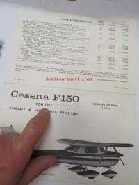Cessna F 150 for 1967 Aircraft & Accessories price list - sales brochure -myyntiesite, lentokone