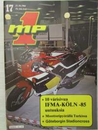 MP 1 lehti 1984 nr 17 -Moottoripyörälehti, katso sisältö kuvista tarkemmin.