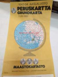 Aaslaluoto 1043 04 Maastokartta 1981 Peruskartta / Grundkarta 1:20 000