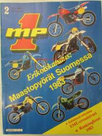 MP 1 lehti 1983 nr 2 -Moottoripyörälehti, katso sisältö kuvista tarkemmin.
